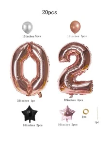 20入組派對裝飾氣球 - 彩色 - 查看 3
