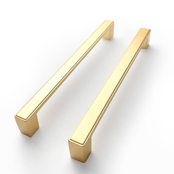 

2pcs Solid Color Drawer Handle, Gold