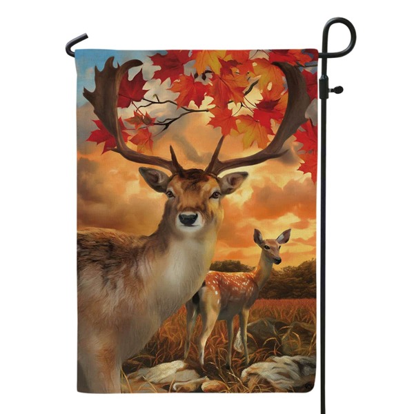 

Deer Print Decorative Garden Flag, Multicolor