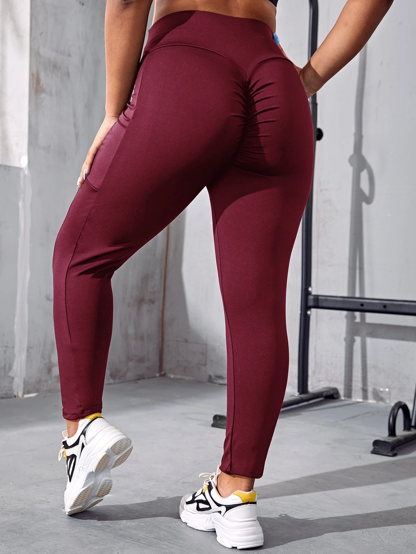 Maroon Sports Leggings