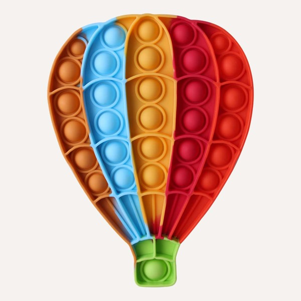 

1pc Hot Air Balloon Shaped Push Pop Bubble, Multicolor