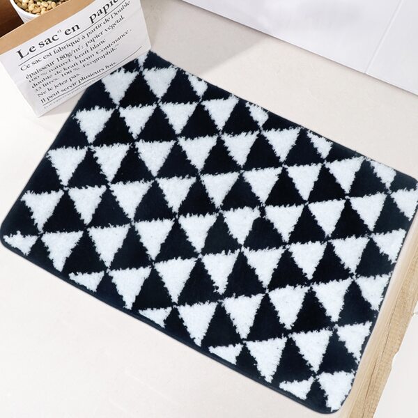 

1pc Geometric Pattern Door Mat, Multicolor