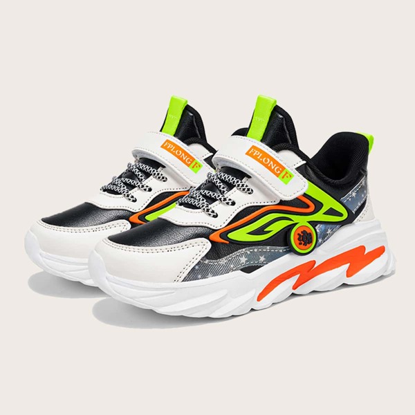 

Boys Colorblock Graphic Running Shoes, Multicolor