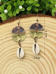 EMERY ROSE Shell Drop Earrings - Nhiều màu - Xem 3
