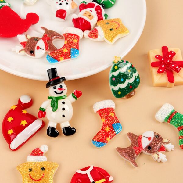 

20pcs Random DIY Christmas Decoration, Multicolor