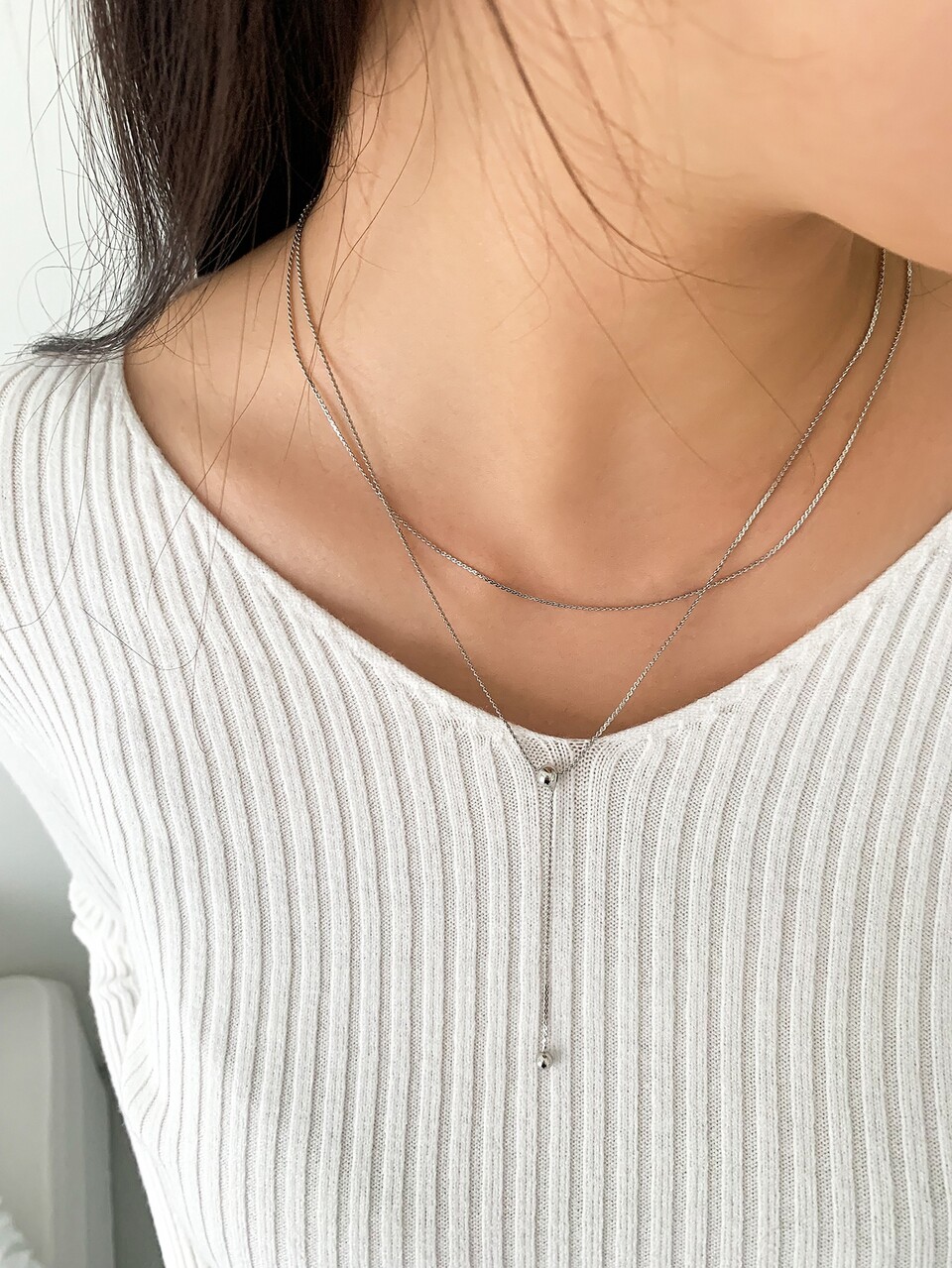 Bead Decor Layered Necklace