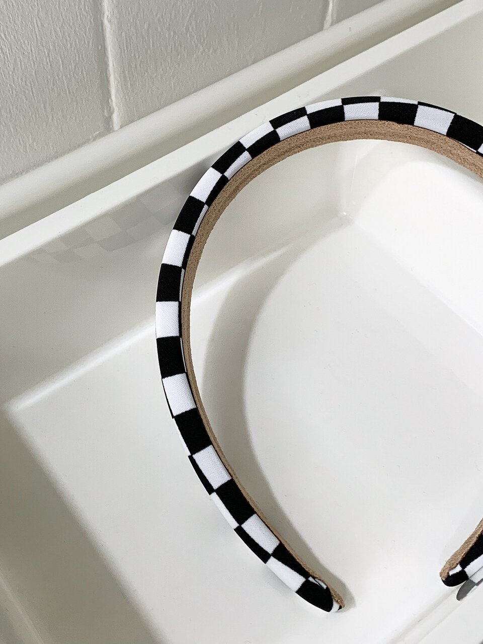 Plaid Pattern Headband Hairband Hair Hoop