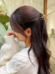 DAZY Flower Decor Hair Claw Casual Perfect Gift For Friends For Daily Use Claw Clips Hair Clips Hair Jaw Clip Hair Clamps Hair Clutch Hair Catcher Clip