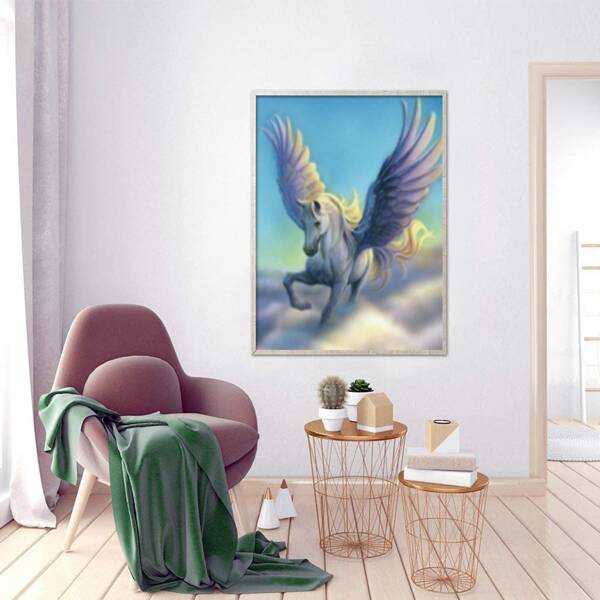 

Horse Pattern DIY Diamond Unframed Painting, Multicolor