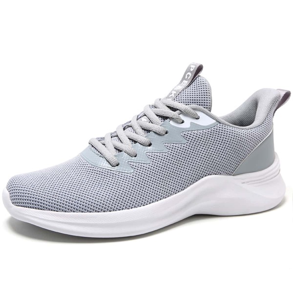 

Men Breathable Lace-up Front Running Shoes, Grey