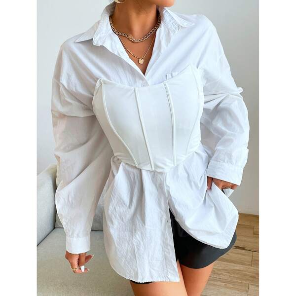 

Slim Fit Crop Tube Top Without Blouse, White