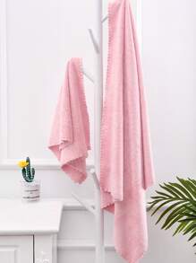 2 chiếc Chăn quấn trẻ em màu rắn - Hồng - Xem 1