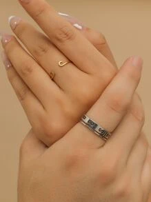 2pcs Couple Ring - Multicolor - View 1