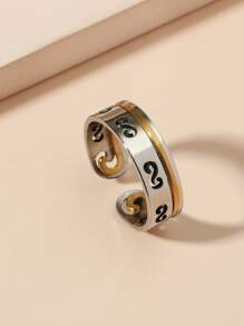2pcs Couple Ring - Multicolor - View 2