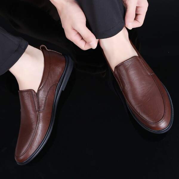 

Men Slip On Dress Shoes, Brown