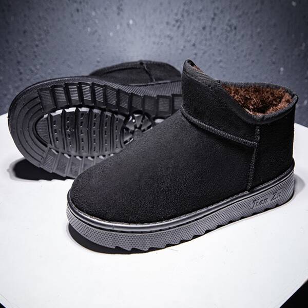 

Men Minimalist Snow Boots, Black