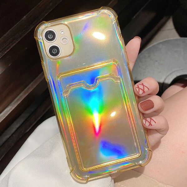 

Laser Card Slot Phone Case, Yellow