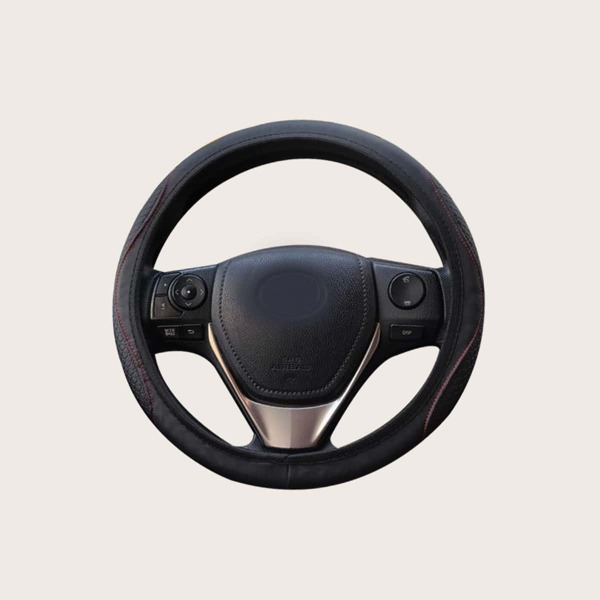 

Simple Car Steering Wheel Cover, Black