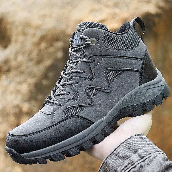 

Men Minimalist Lace-up Front Hollow Out Sneakers, Grey