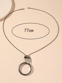 1pc New European And American Style Simple Long Fashion Necklace For Cross-Border E-Commerce - View 2