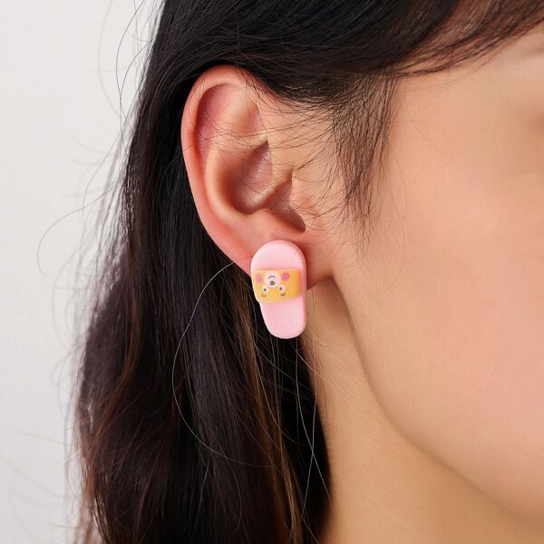 

Cartoon Slides Earrings, Multicolor