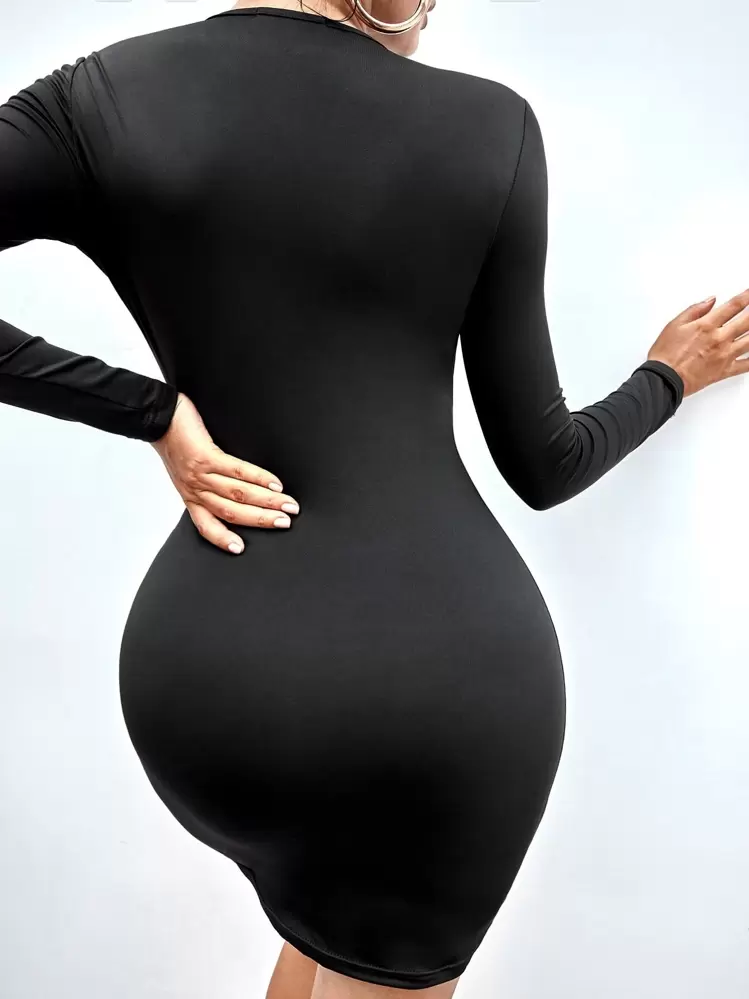 Ladder Cut Out Bodycon Dress | SHEIN USA