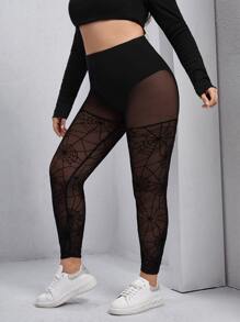 SHEIN Unity Quần lót kích thước lớn cắt màu trơn Gợi cảm - màu đen - Xem 2