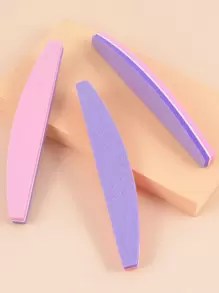 klimonla 5件套美甲抛光块，海绵材质，可水洗，双面100/180目砂纸打磨锉，适用于亚克力美甲（粉紫色），美甲用品，美甲工具，美甲艺术工具，返校季，美甲，美甲工具，适用于贴片式美甲 - 彩色 - 查看 2