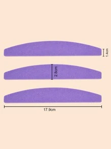 klimonla 5件套美甲抛光块，海绵材质，可水洗，双面100/180目砂纸打磨锉，适用于亚克力美甲（粉紫色），美甲用品，美甲工具，美甲艺术工具，返校季，美甲，美甲工具，适用于贴片式美甲 - 彩色 - 查看 4