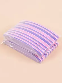 klimonla 5件套美甲抛光块，海绵材质，可水洗，双面100/180目砂纸打磨锉，适用于亚克力美甲（粉紫色），美甲用品，美甲工具，美甲艺术工具，返校季，美甲，美甲工具，适用于贴片式美甲 - 彩色 - 查看 5