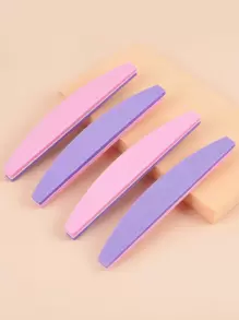 klimonla 5件套美甲抛光块，海绵材质，可水洗，双面100/180目砂纸打磨锉，适用于亚克力美甲（粉紫色），美甲用品，美甲工具，美甲艺术工具，返校季，美甲，美甲工具，适用于贴片式美甲 - 彩色 - 查看 6