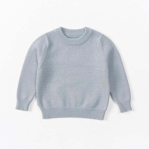 

Baby Round Neck Sweater, Baby blue