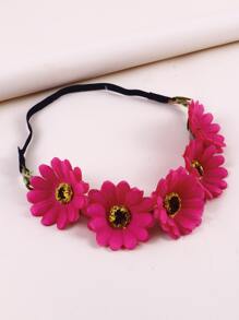 Flower Decor Hair Band - Multicolor - View 1
