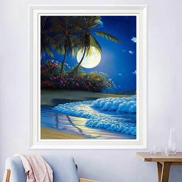 

Scenery Pattern DIY Diamond Painting Without Frame, Multicolor