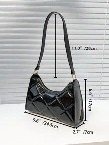Minimalist Textured Bag - Black - View 4