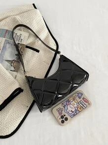 Minimalist Textured Bag - Black - View 5