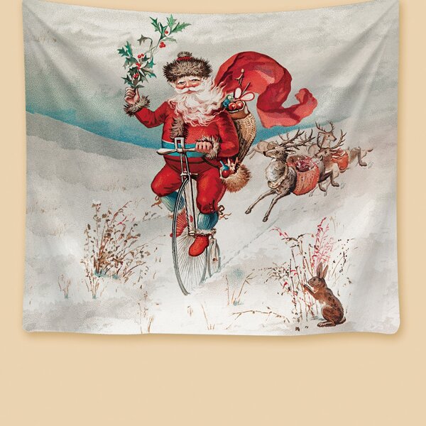 

Christmas Print Tapestry, Multicolor