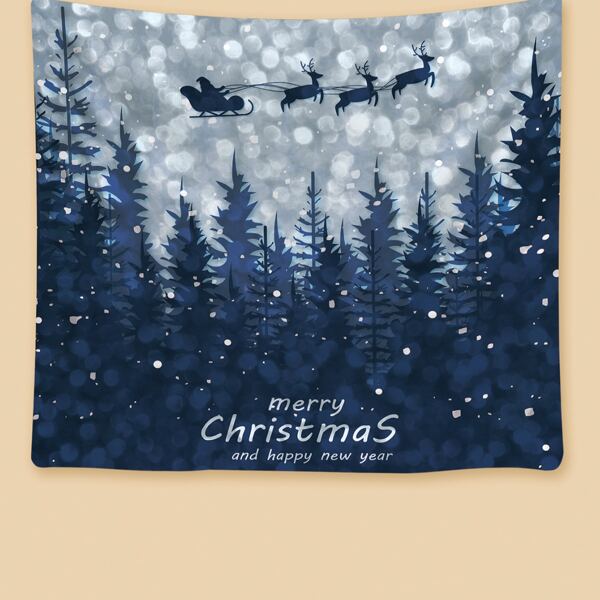 

Christmas Print Tapestry, Multicolor