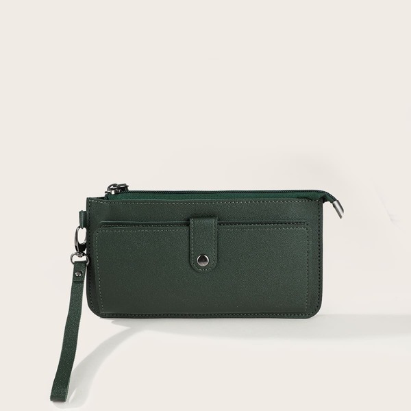 

Minimalist Long Wallet, Dark green