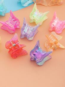 Set de 30 piezas de pasadores de pelo con mariposas de colores, adecuados para decoración diaria - Multicolor - Ver 3