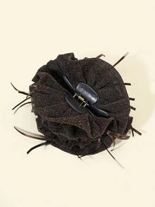 Hoa trang trí tóc Claw - Cà phê - Xem 2