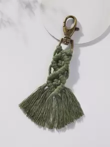 Llavero trenzado con fleco - Multicolor - Ver 3