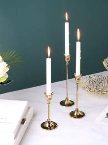 Candelero de metal 3 piezas - Vàng - Xem 1