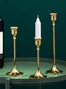 Candelero de metal 3 piezas - Vàng - Xem 2