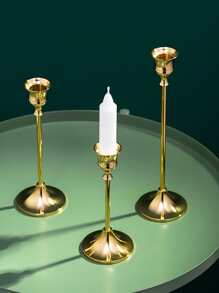 Candelero de metal 3 piezas - Vàng - Xem 3