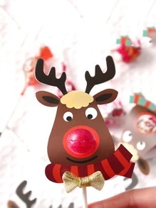 Caja De Alces Navideños - Multicolor - Ver 1