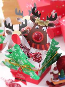 Caja De Alces Navideños - Multicolor - Ver 3