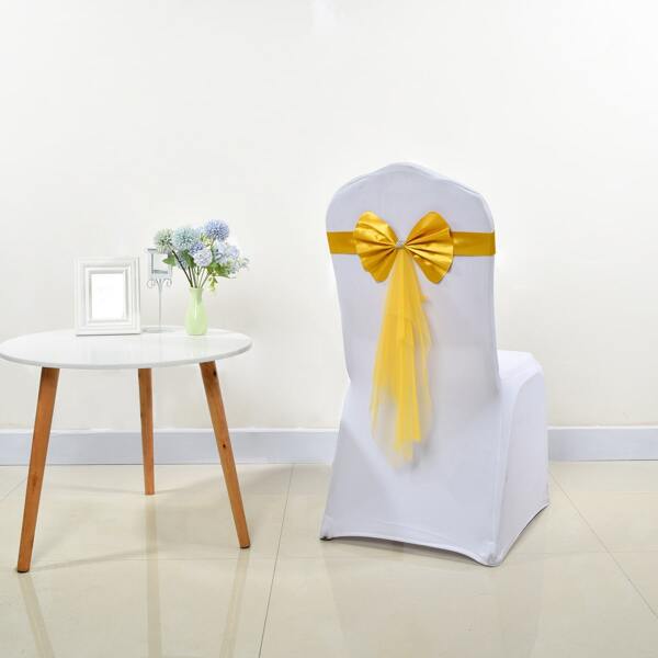 

2pcs Wedding Chair Decoration, Gold