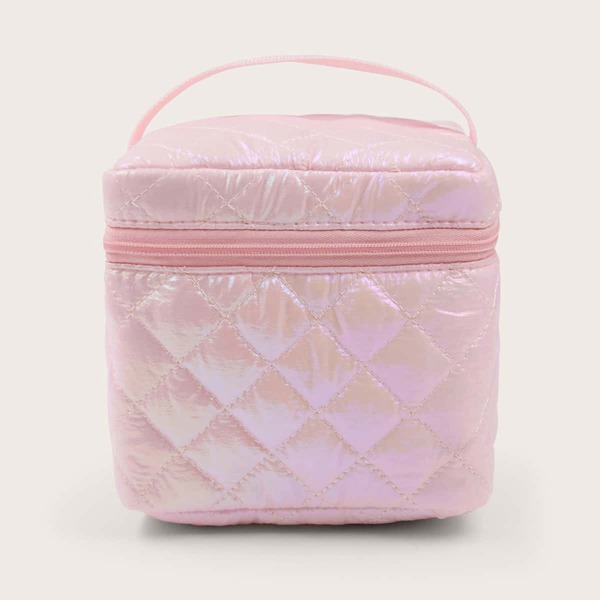 

Laser Quilted Makeup Bag, Pink