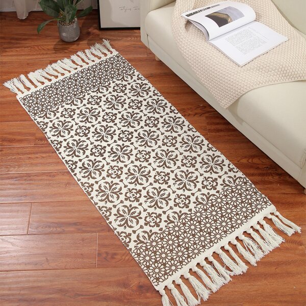 

Tassel Decor Floor Mat, Multicolor